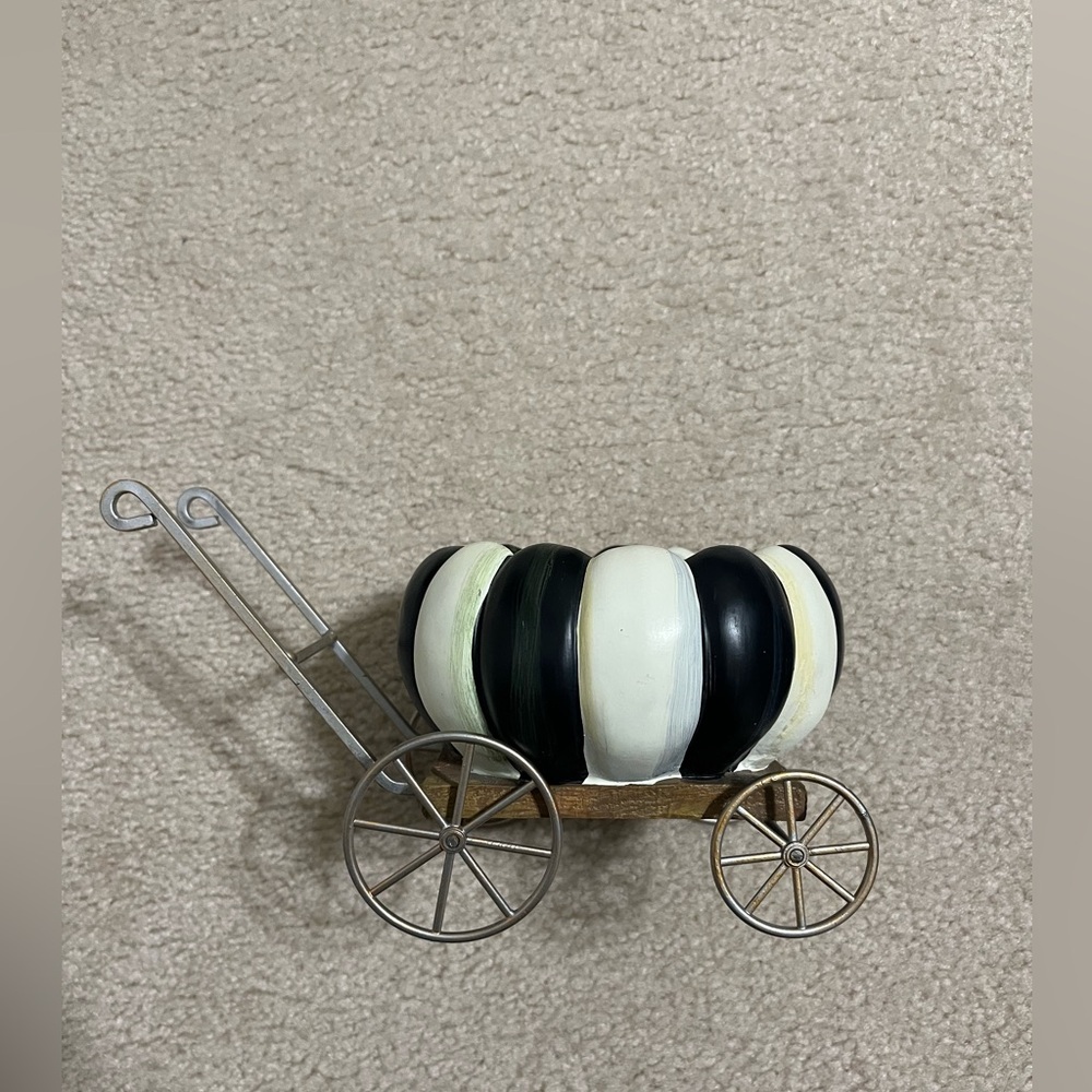 Mackenzie Childs Spookarella Pumpkin Cart